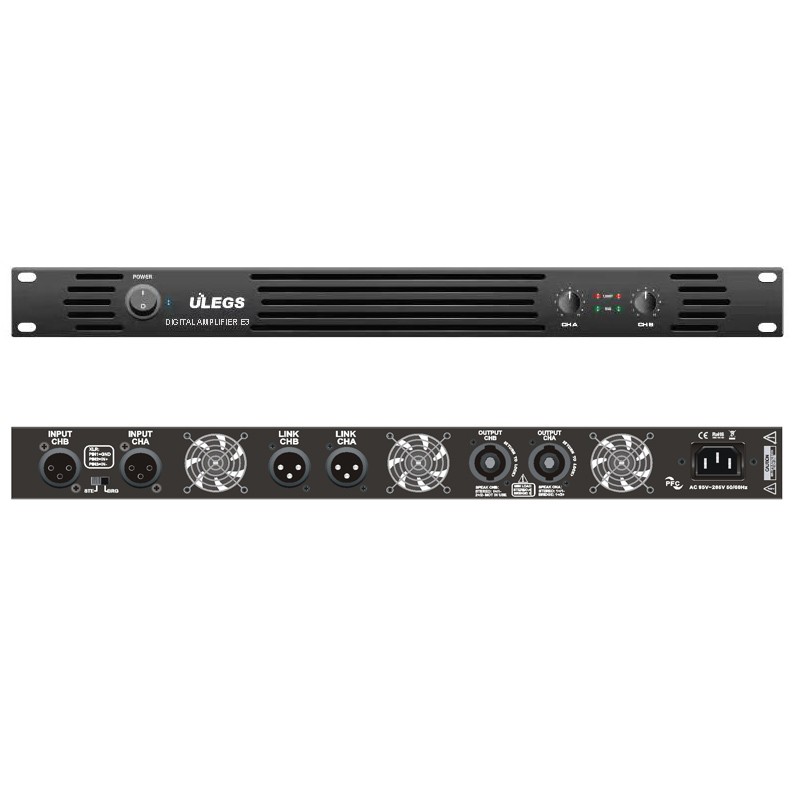 UL-E1 二通道专业数字功放